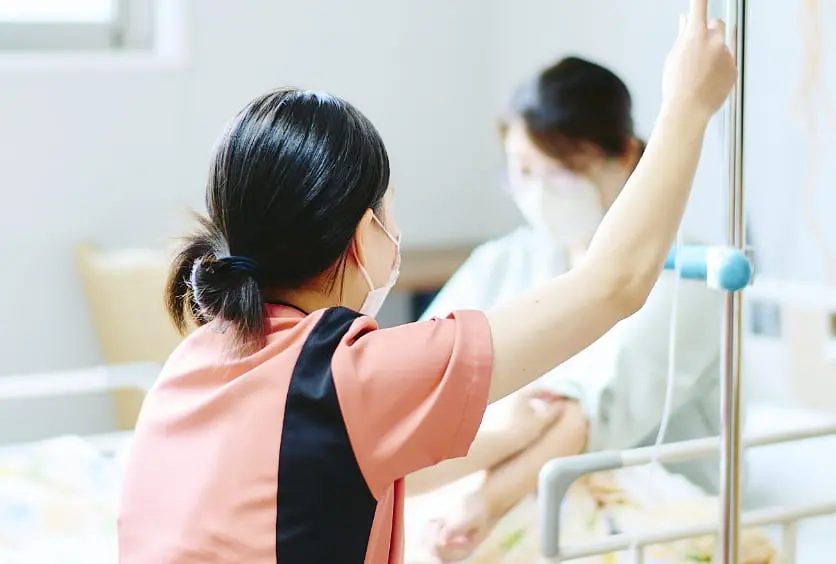 看護ケアの様子